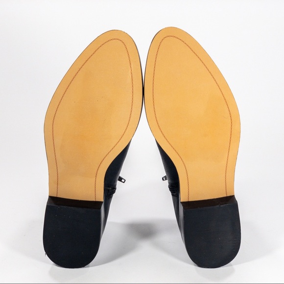 NICOLE Black Leather Ankle Side Button Snap Bootå - Picture 7 of 7